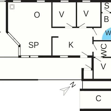 6 Person In Ulfborg Casa de Férias